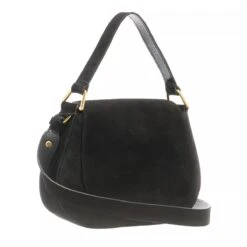Coccinelle Sole Suede Noir Satchel -Modetaschengeschäft A0198767 Coccinelle position 4
