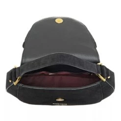 Coccinelle Sole Suede Noir Satchel -Modetaschengeschäft A0198767 Coccinelle position 6