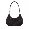 Coccinelle Carrie Paillettes Noir/Noir Hobo Bag -Modetaschengeschäft A0198780 Coccinelle position 1