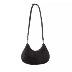 Coccinelle Carrie Paillettes Noir/Noir Hobo Bag -Modetaschengeschäft A0198780 Coccinelle position 3