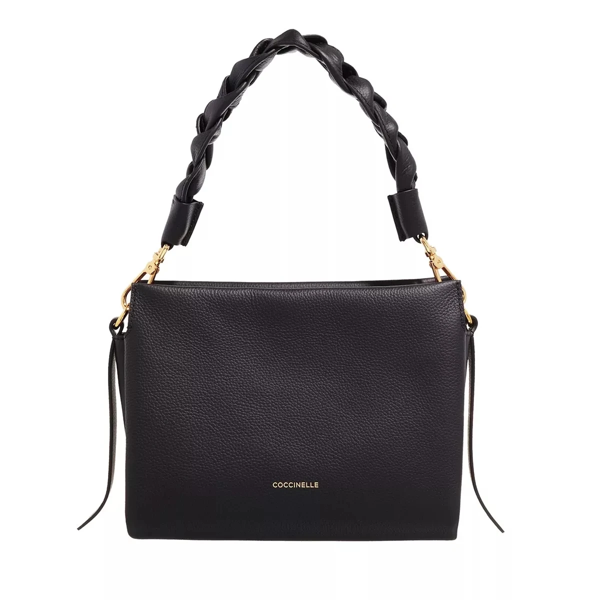 Coccinelle Boheme Grana Double Noir Brule Crossbody Bag 3 Coccinelle Boheme Grana Double Noir Brule Crossbody Bag
