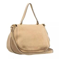 Coccinelle Sole Suede Toasted Satchel -Modetaschengeschäft A0199016 Coccinelle position 4