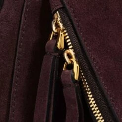 Coccinelle Sole Suede Cola Satchel -Modetaschengeschäft A0199017 Coccinelle position 5