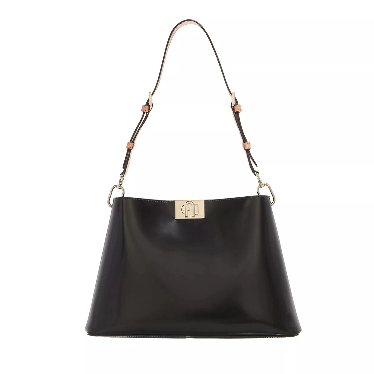 Furla Fleur M Shoulder Bag Nero Crossbody Bag 3 Furla Fleur M Shoulder Bag Nero Crossbody Bag