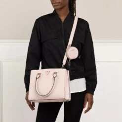 Guess Eco Alexie Girlfriend Satchel Light Rose Satchel -Modetaschengeschäft A0199892 Guess 2