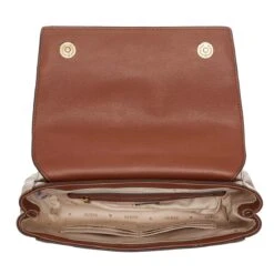 Guess Katey Flap Shoulder Bag Latte Logo/Cognac Crossbody Bag -Modetaschengeschäft A0199909 Guess position 5
