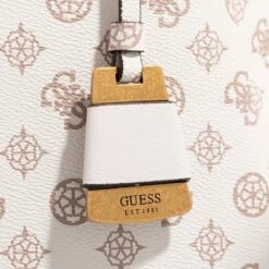 Guess Alva Status Carryall Cream Logo Shopper -Modetaschengeschäft A0199928 Guess position 5
