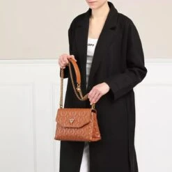 Guess Elenia Convertible Crossbody Flap Cognac Crossbody Bag -Modetaschengeschäft A0199945 Guess 060