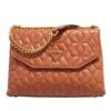 Guess Elenia Convertible Crossbody Flap Cognac Crossbody Bag