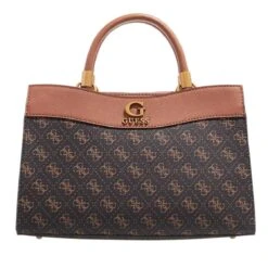 Guess Nell Logo Small Girlfriend Brown Logo/Cognac Tote