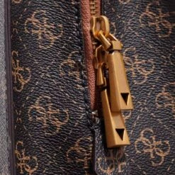 Guess Nell Logo Small Girlfriend Brown Logo/Cognac Tote -Modetaschengeschäft A0199947 Guess position 4