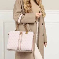 Guess Ginevra Logo Society Tote Blush Logo Tote 8 Guess Ginevra Logo Society Tote Blush Logo Tote -Modetaschengeschäft A0199970 Guess position 2