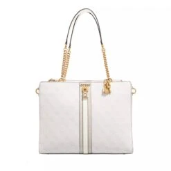Guess Ginevra Logo Society Tote Stone Logo Shopper