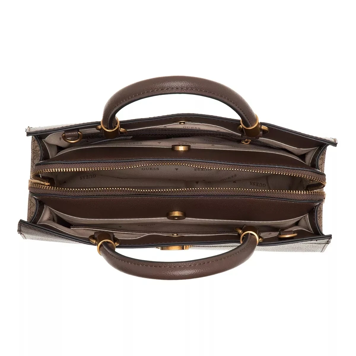 Guess Nell Logo Small Girlfriend Latte Logo/Brown Tote 8 Guess Nell Logo Small Girlfriend Latte Logo/Brown Tote – Bild 6