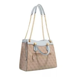 Guess Nell Logo Girlfriend Latte Logo/Slate Shopper -Modetaschengeschäft A0199980 Guess position 3