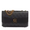 Guess Nell Logo Crossbody Flap Coal Logo Crossbody Bag -Modetaschengeschäft A0199981 Guess position 1