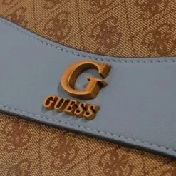 Guess Nell Logo Crossbody Flap Latte Logo/Slate Crossbody Bag -Modetaschengeschäft A0199984 Guess position 4