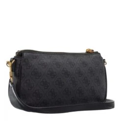 Guess Nell Logo Double Pouch Crossbody Coal Logo Pochette -Modetaschengeschäft A0199985 Guess position 4