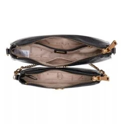 Guess Nell Logo Double Pouch Crossbody Coal Logo Pochette -Modetaschengeschäft A0199985 Guess position 6