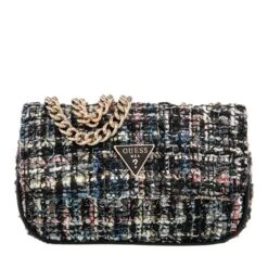 Guess Spark Micro Mini Black Multi Crossbody Bag