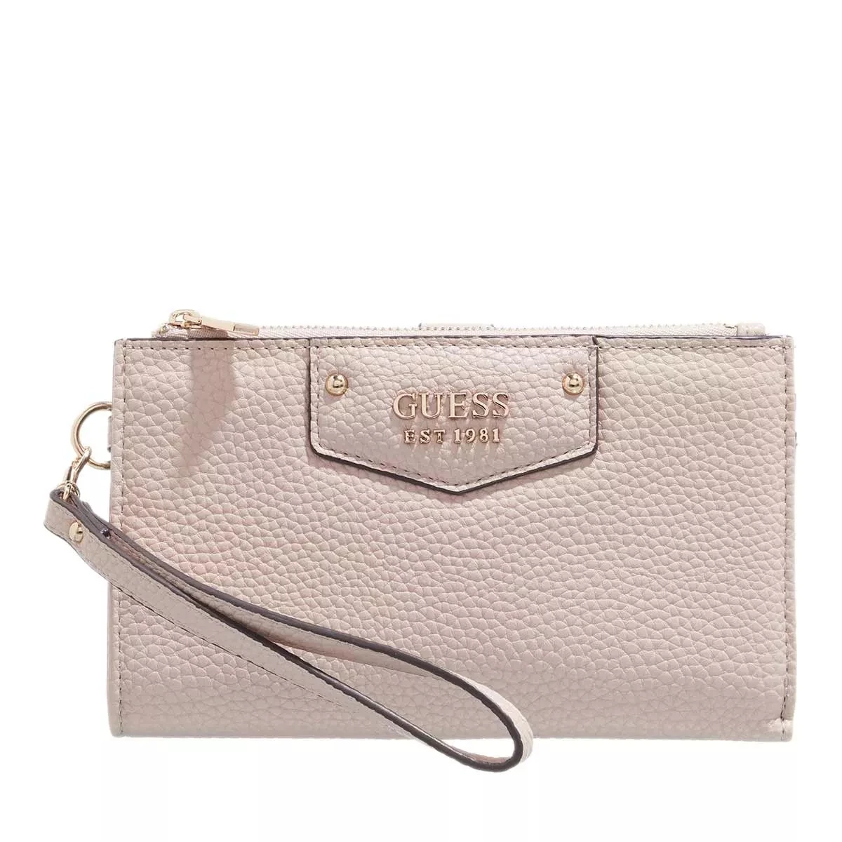 Guess Eco Brenton Double Zip Organizer Almond Geldbörse 3 Guess Eco Brenton Double Zip Organizer Almond Geldbörse