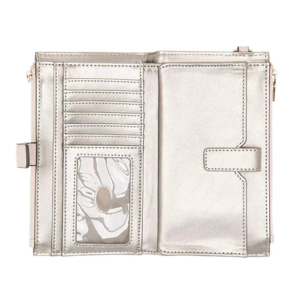 Guess Eco Brenton Double Zip Organizer Almond Geldbörse 7 Guess Eco Brenton Double Zip Organizer Almond Geldbörse – Bild 5