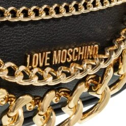 LOVE MOSCHINO Charm Chains Nero Camera Bag -Modetaschengeschäft A0200920 LoveMoschino position 4