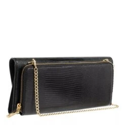 LOVE MOSCHINO Suitcase Lock Nero Clutch -Modetaschengeschäft A0200923 LoveMoschino position 3