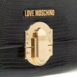 LOVE MOSCHINO Suitcase Lock Nero Clutch -Modetaschengeschäft A0200923 LoveMoschino position 4