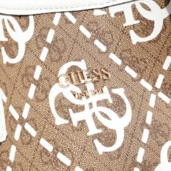 Guess Vikky Tote Latte Logo/White Tote -Modetaschengeschäft A0201071 Guess position 4