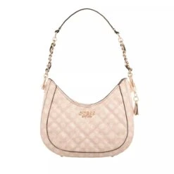 Guess Abey Small Hobo Light Rose Logo Hobo Bag