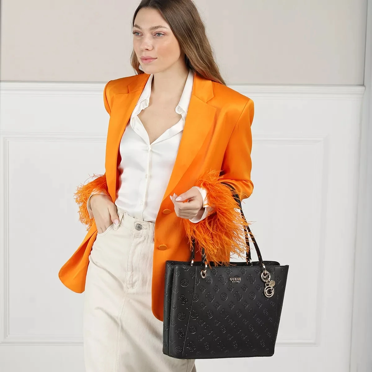 Guess Galeria Noel Tote Black Tote 4 Guess Galeria Noel Tote Black Tote – Bild 2