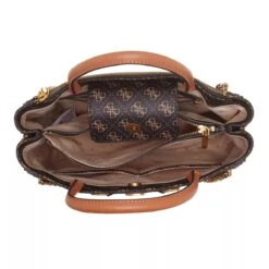 Guess Izzy High Society Carryall Brown Logo/Cognac Tote -Modetaschengeschäft A0201103 4