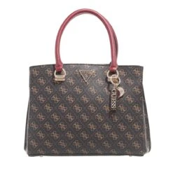 Guess Noelle Girlfriend Satchel Brown Tote