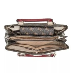 Guess Noelle Girlfriend Satchel Brown Tote 13 Guess Noelle Girlfriend Satchel Brown Tote -Modetaschengeschäft A0201109 5