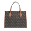 Guess Silvana Compartment Tote Brown Logo/Cognac Tote 2 Guess Silvana Compartment Tote Brown Logo/Cognac Tote -Modetaschengeschäft A0201111