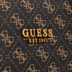 Guess Silvana Girlfriend Tote Brown Logo/Cognac Tote -Modetaschengeschäft A0201112 Guess position 4