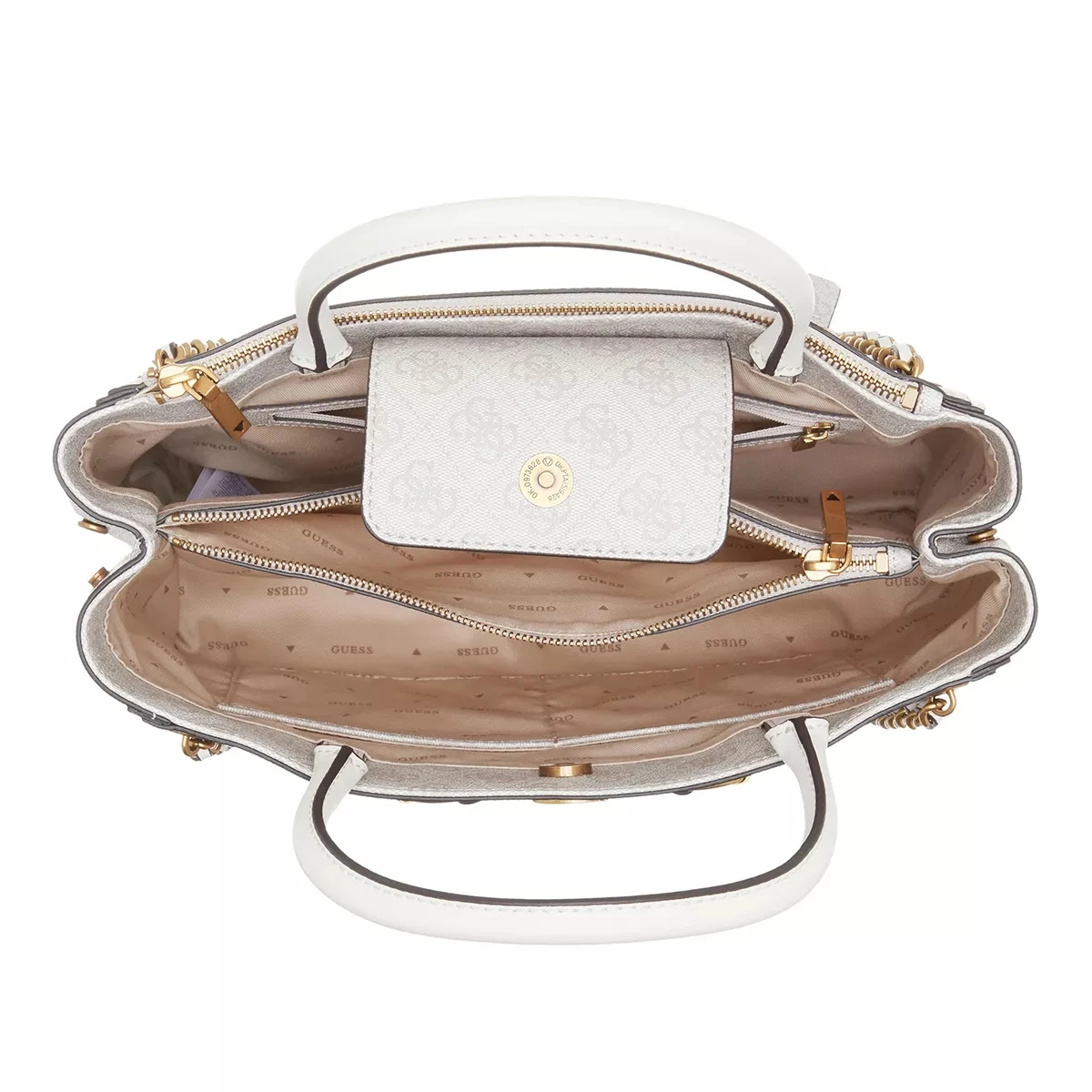 Guess Izzy High Society Carryall Dove Logo Tote 8 Guess Izzy High Society Carryall Dove Logo Tote – Bild 6