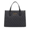Guess Silvana Compartment Tote Coal Logo Tote 1 Guess Silvana Compartment Tote Coal Logo Tote -Modetaschengeschäft A0201120