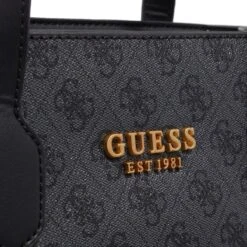 Guess Silvana Compartment Tote Coal Logo Tote -Modetaschengeschäft A0201120 4
