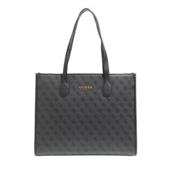 Guess Silvana Girlfriend Tote Coal Logo Shopper -Modetaschengeschäft A0201123