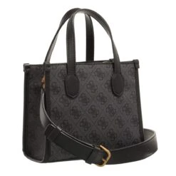 Guess Silvana Compartment Mini Tote Coal Logo Minitasche -Modetaschengeschäft A0201126 Guess position 4
