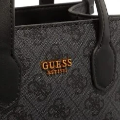 Guess Silvana Compartment Mini Tote Coal Logo Minitasche -Modetaschengeschäft A0201126 Guess position 5