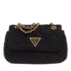 Guess Giully Mini Crossbody Flap Black Crossbody Bag