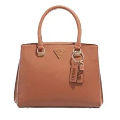Guess Noelle Girlfriend Satchel Light Cognac Tote