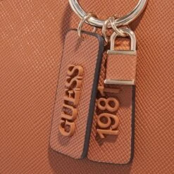 Guess Noelle Girlfriend Satchel Light Cognac Tote -Modetaschengeschäft A0201155 4