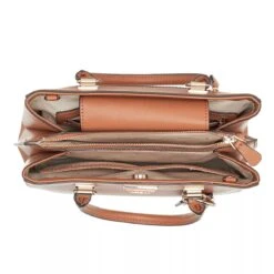 Guess Noelle Girlfriend Satchel Light Cognac Tote -Modetaschengeschäft A0201155 5