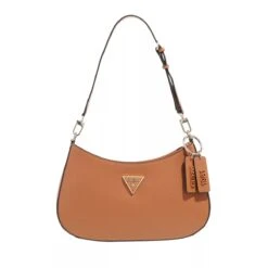 Guess Noelle Top Zip Shoulder Bag Light Cognac Hobo Bag