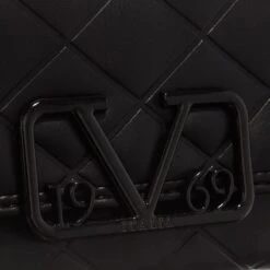 Roxana Black Portemonnaie Mit Überschlag -Modetaschengeschäft A0202369 19V69ItaliaByVersace position 4