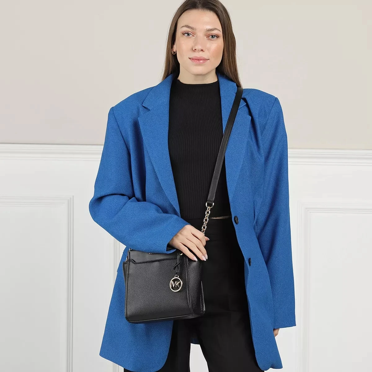 MICHAEL Michael Kors Graham Large Messenger Black Crossbody Bag 5 MICHAEL Michael Kors Graham Large Messenger Black Crossbody Bag – Bild 3